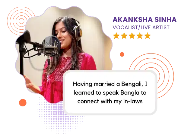 Photo of Bhasha's Learn <span style='color: #4B2AAD;'>Bengali</span> Online anytime, anywhere Classes Student