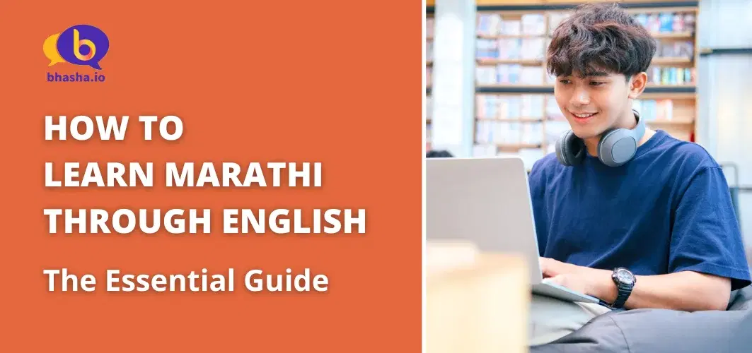 Blog Cover for Bhasha's English to Marathi language speaking tips