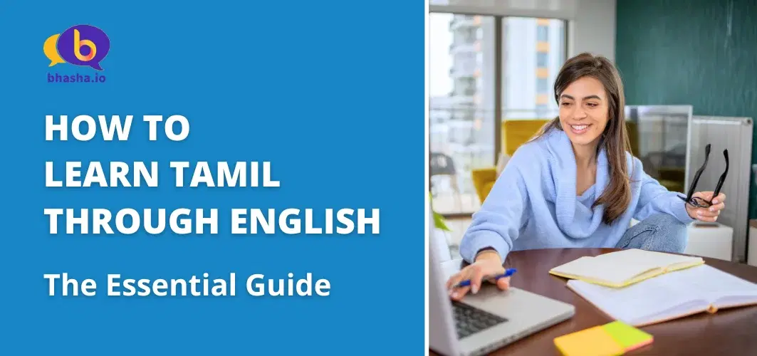 Blog Cover for Bhasha's English to Tamil language speaking tips